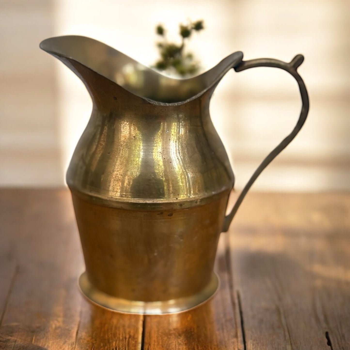 Petite Vintage Brass Pitcher