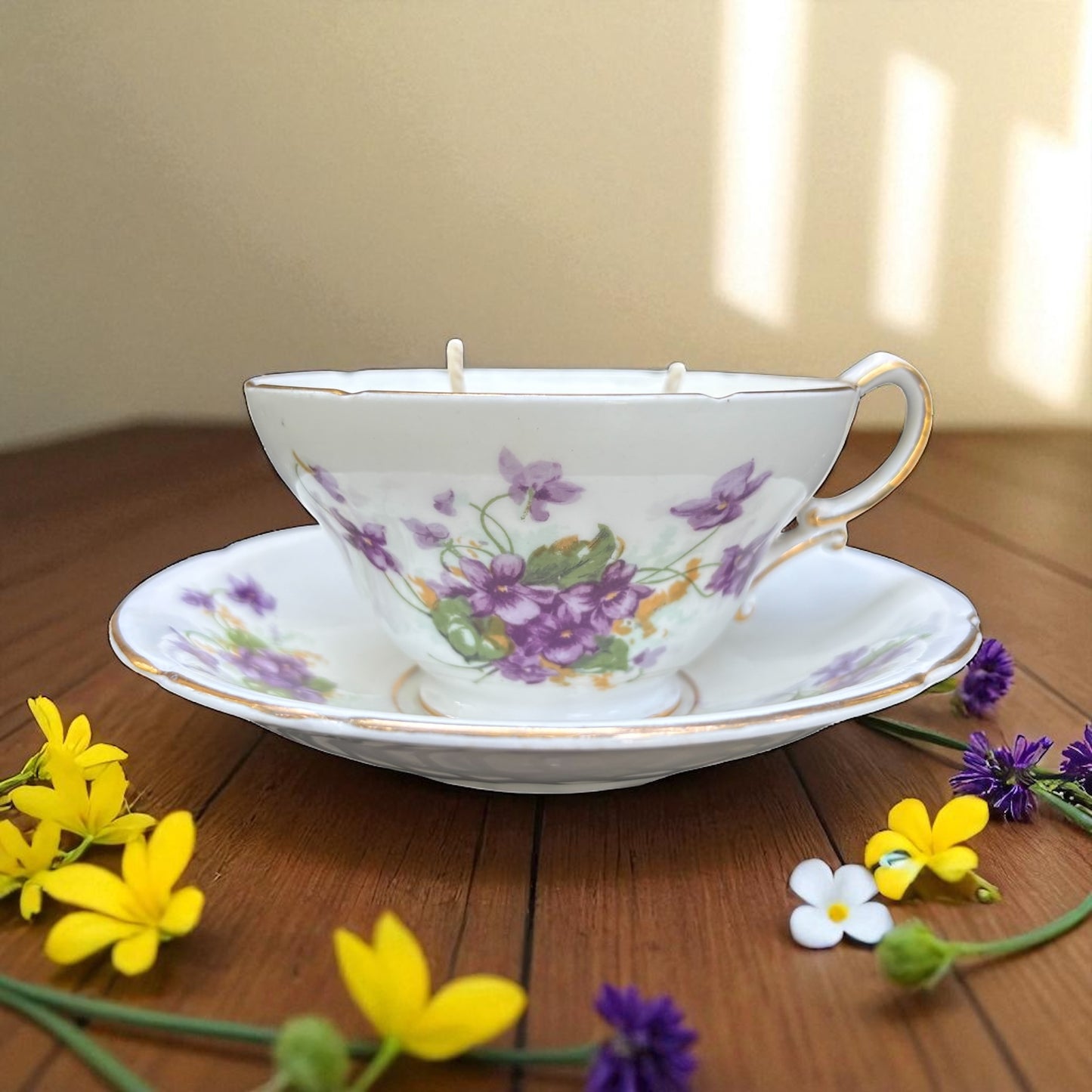 Stanley Teacup & Saucer Candle – Sandalwood & Rose (6.5 oz)