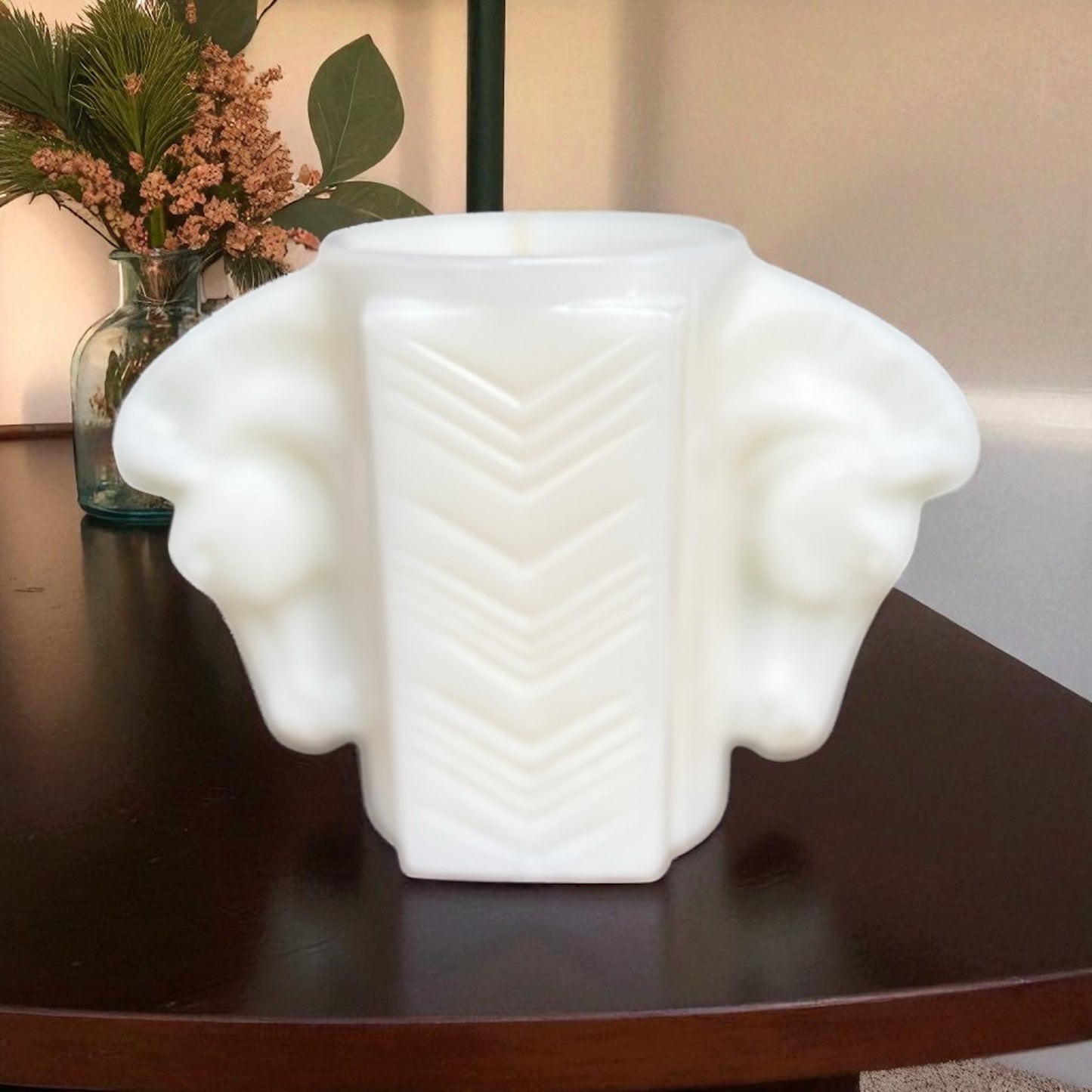 1930s Art Deco MacBeth-Evans Double Horse โ Mahogany Coconut( 5.50z)