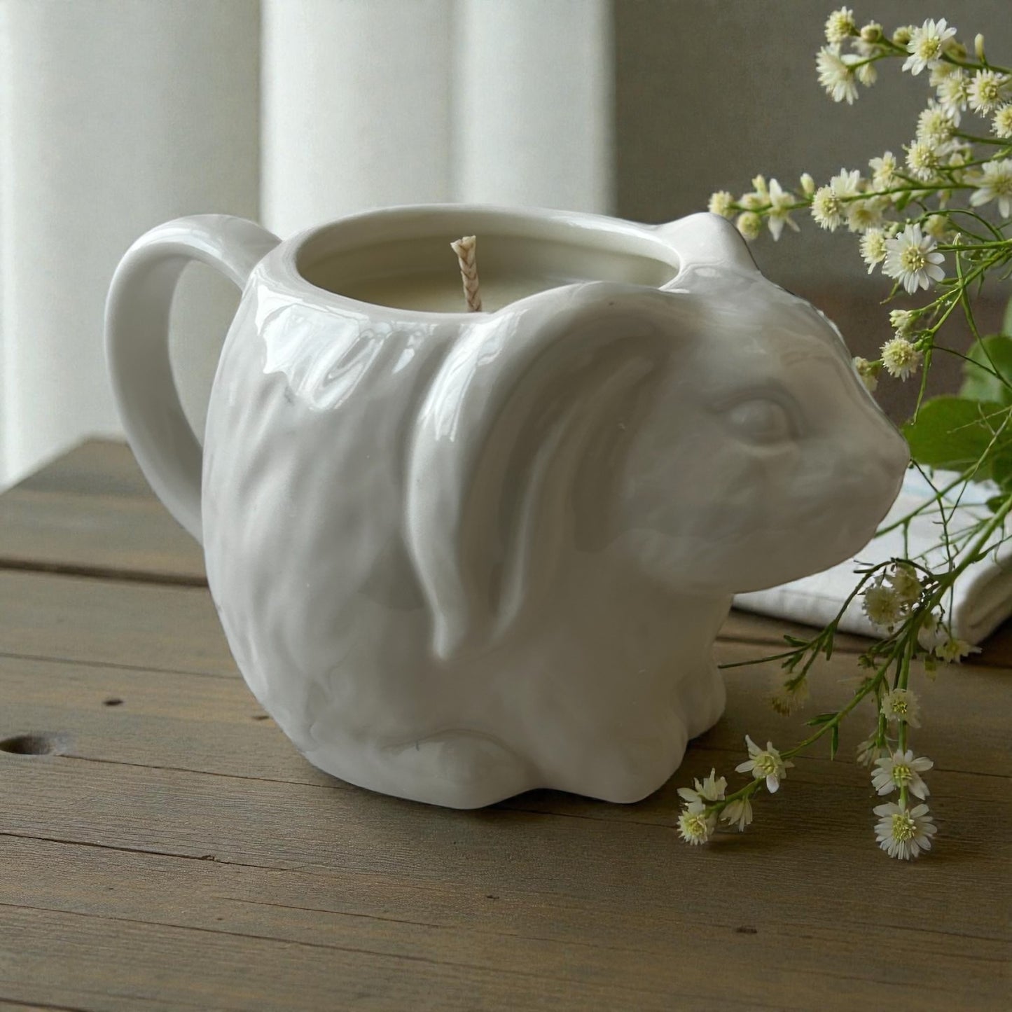 Threshold Rabbit Mug Candle – Pistachio Baklava (10oz)