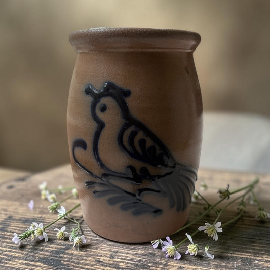 Vintage Jerry Beaumont Pottery Bird Crock