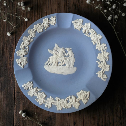 Vintage Small Wedgwood Blue Jasperware Plate