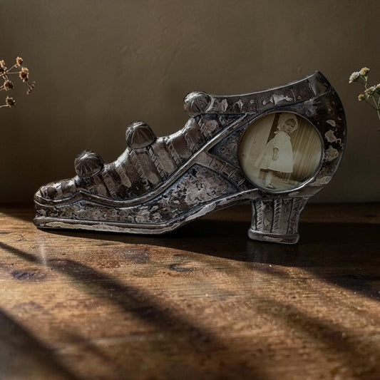 Vintage Figural Shoe Picture Frame