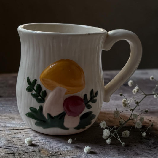 Vintage 1973 Caswell Mushroom Mug