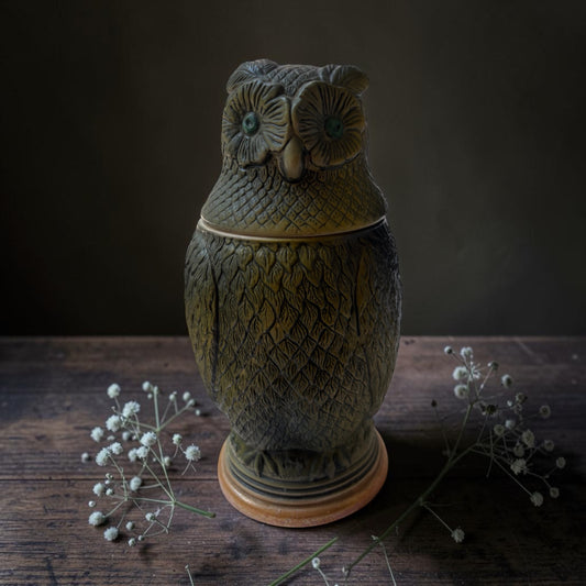 Vintage Ceramic Owl Stein Candle- Nature Walk (16oz)