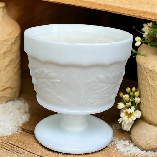 Vintage Milk Glass Sherbet Candle – Limited Edition Scents (6oz)