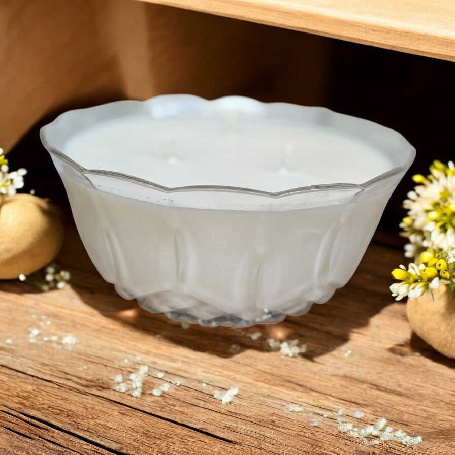Royal Crystal Rock “Puccini” Glass Bowl – Oakmoss (28oz)