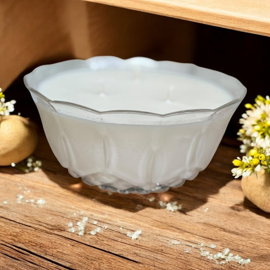 Royal Crystal Rock “Puccini” Glass Bowl – Oakmoss (28oz)