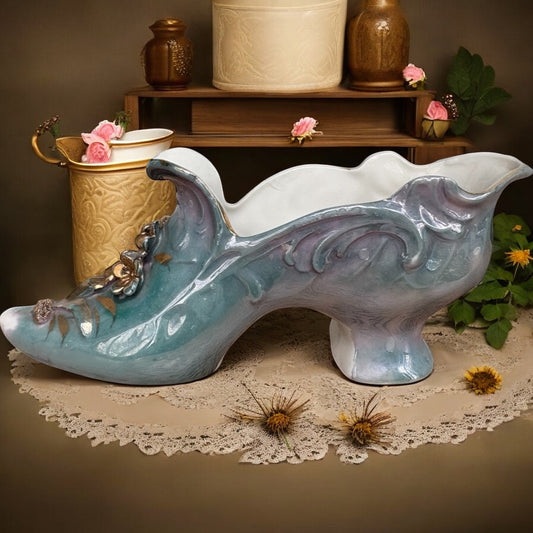 Antique Porcelain Slipper Decor