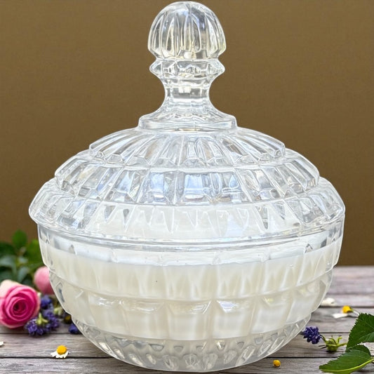 Zajecar Crystal Candle – Cinnamon Spiced Vanilla (6 oz) (Fall Scent)
