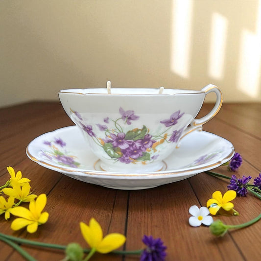 Stanley Teacup & Saucer Candle – Sandalwood & Rose (6.5 oz)