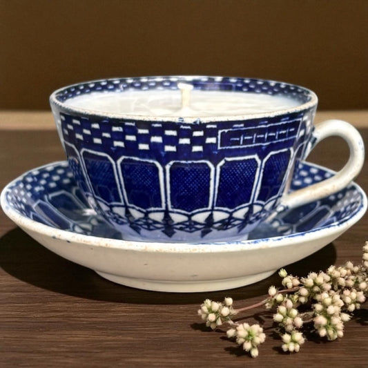 Delft Blue Society Ceramique Cup & Saucer – Autumn Magic (3oz)(Fall Scent)