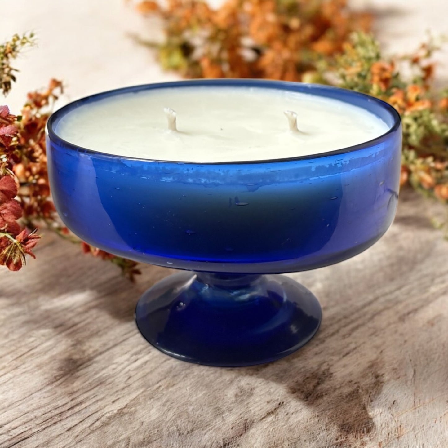 Cobalt Dessert Bowl – The Harvest Season (9oz)(Fall Scent)