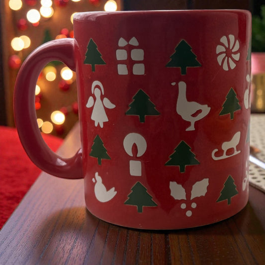 Vintage Waechtersbach Christmas Mug – Mistletoe (9oz)